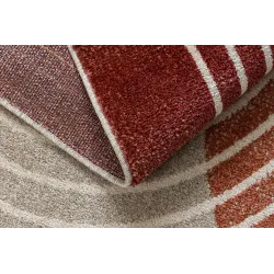 FUSION 0810 rug perfect for the living room in beige and terracotta shades