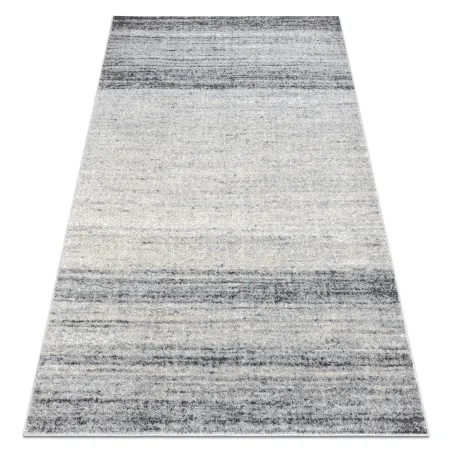 FUSION 8252 Grey Melange Rug - modern abstract carpet in light grey