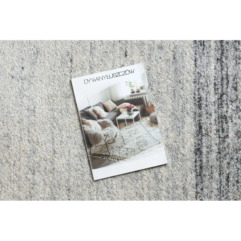 FUSION 8252 Dark Grey Rug - stylish modern carpet for contemporary spaces