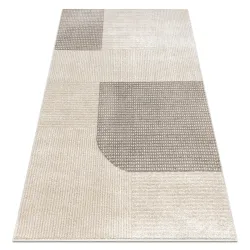 FUSION 0805 Cream Beige Geometric Rug