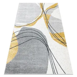 FUSION 5868 White Yellow Linear Rug
