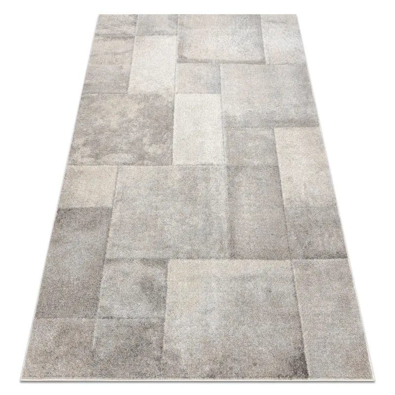 FUSION 1200 geometric rug in cream, modern carpet for contemporary spaces