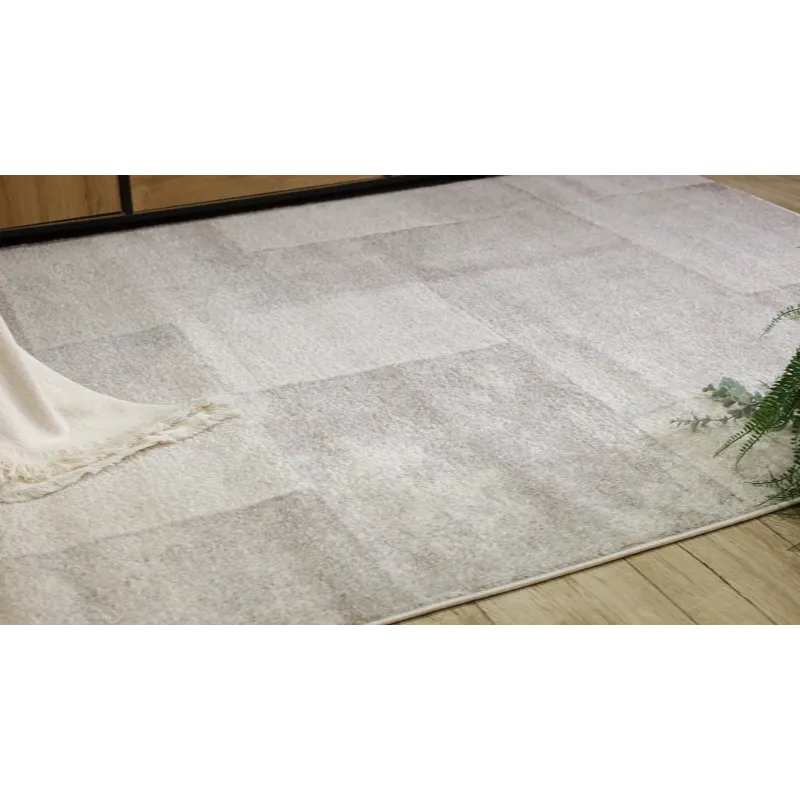Cream FUSION 1200 rug with a modern geometric design, perfect for any room