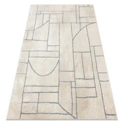 FUSION 0806 Cream Geometric Rug