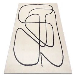 FUSION 8297 Cream Gray Line Rug