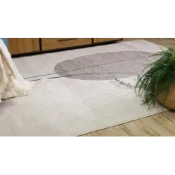 Modern FUSION 0808 beige rug, perfect for enhancing living room decor