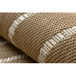 Geometric Sisal Flat Rug Natural Beige