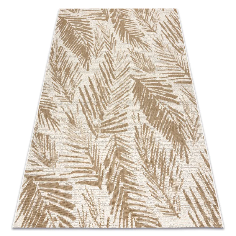 Palm Leaf Sisal Flat Rug Natural Beige