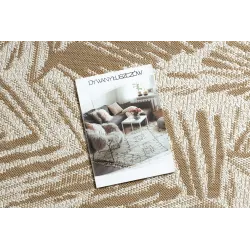 Palm Leaf Sisal Flat Rug Natural Beige