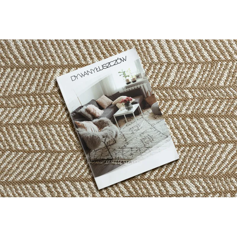 FLAT Herringbone Sisal Rug Beige