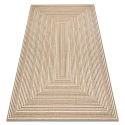 FLAT Sisal Rug 48962265 Geometric - Natural Beige Straw Color, Rope