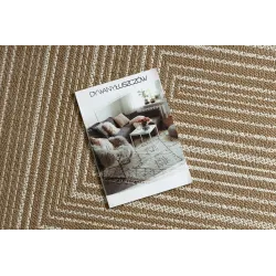 FLAT Geometric Sisal Rug Beige