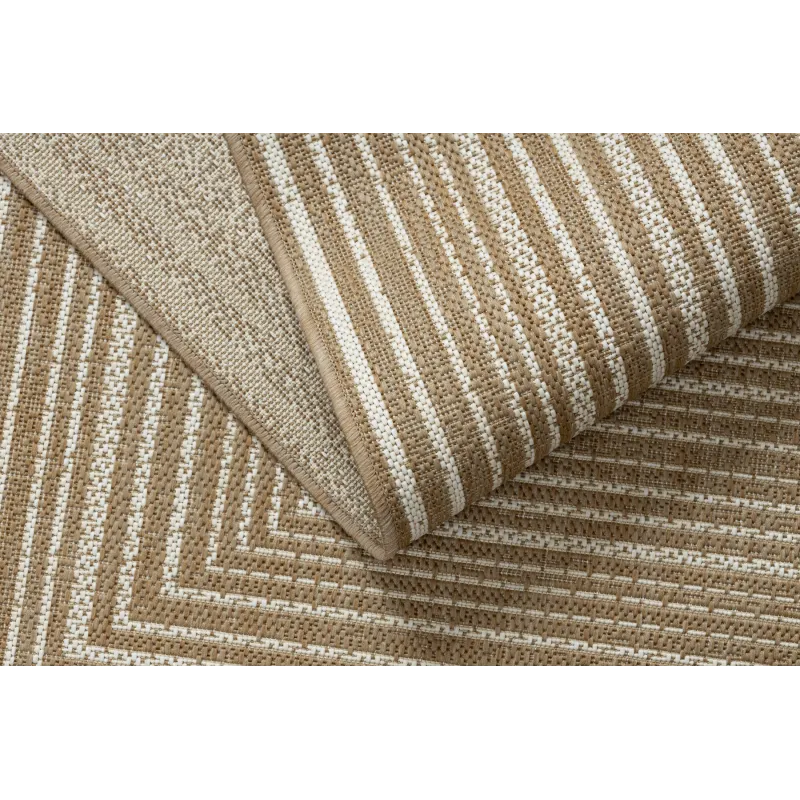 FLAT Geometric Sisal Rug Beige