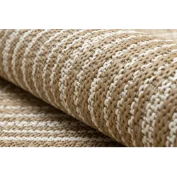 FLAT Geometric Sisal Rug Beige