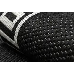 FLAT Sisal Greek Rug Black/Cream