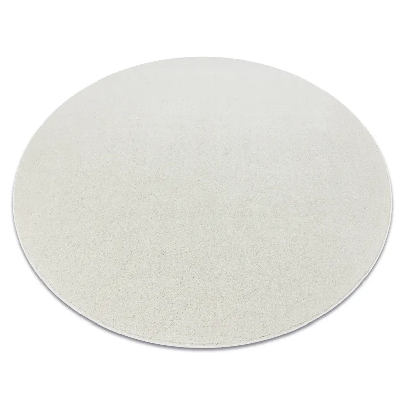 ETON PLUS Cream Round Rug, smooth texture, modern carpet design