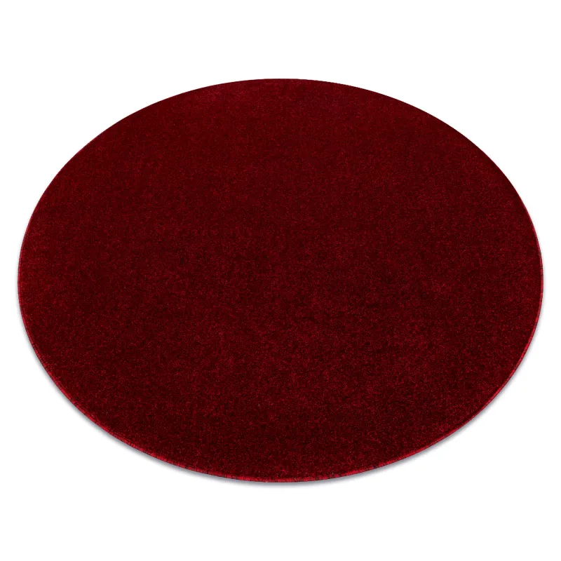 ETON PLUS round rug in red and black, modern carpet design