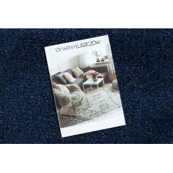 Stylish dark blue runner, perfect for modern interiors