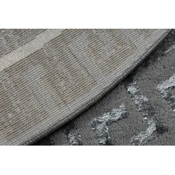 Structured grey rug, ideal for living room or bedroom decor