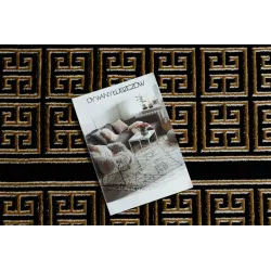 Stylish ALLURE 1968 rug in black and gold, perfect for modern interiors
