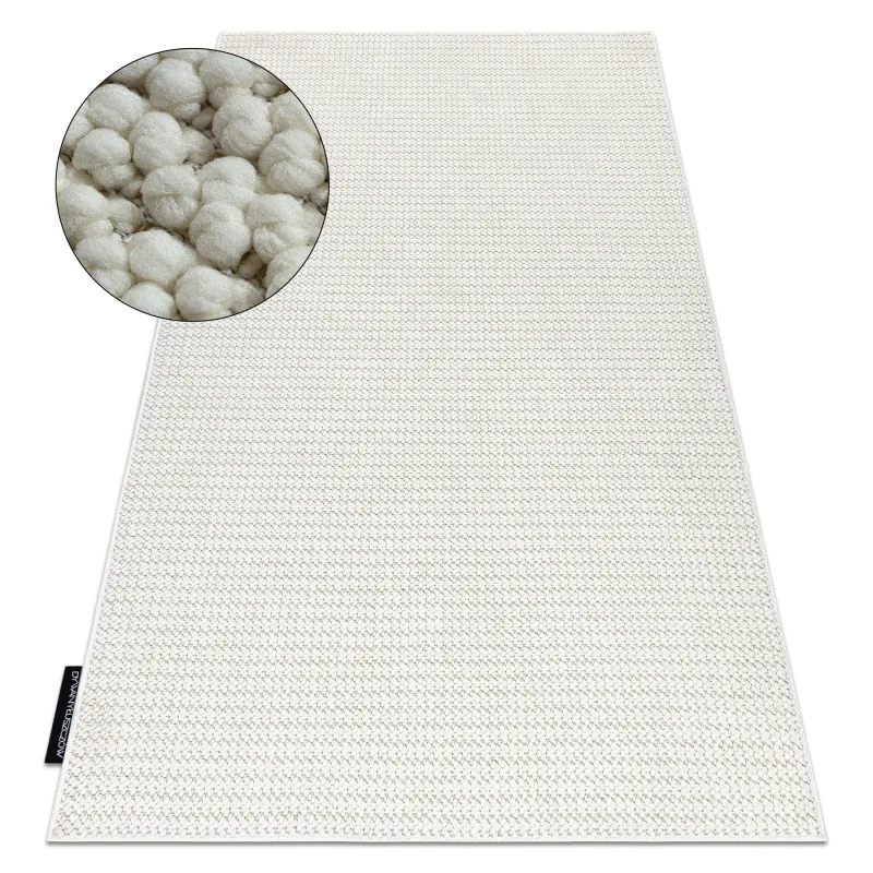 CASABLANCA LOOP White Loop Rug, soft modern carpet for living room