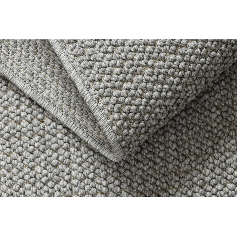 Light grey CASABLANCA LOOP rug, perfect for bedrooms or gardens