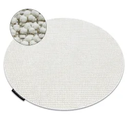 CASABLANCA LOOP White Round Rug