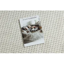 Modern round rug in white, CASABLANCA LOOP, stylish addition to any room