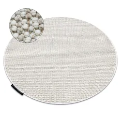 CASABLANCA LOOP White Beige Round Rug