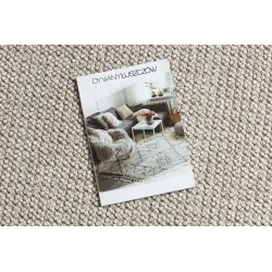 Stylish beige rug, perfect for contemporary home decor