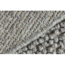 Soft CASABLANCA LOOP rug in light grey, looped texture material