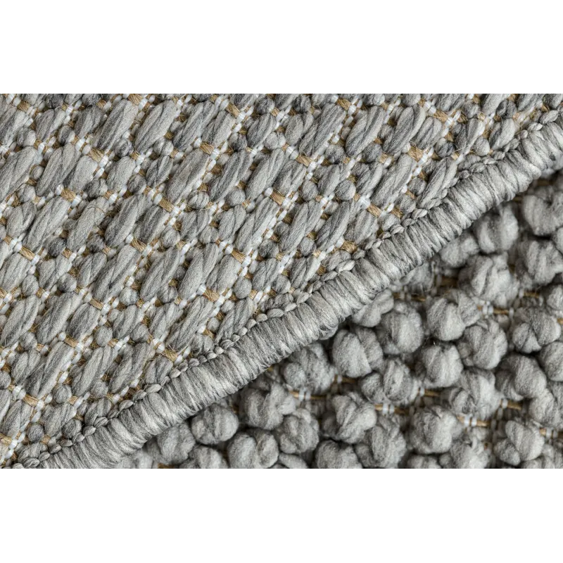 Soft CASABLANCA LOOP rug in light grey, looped texture material