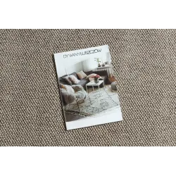 Stylish brown rug in modern design, suitable for any contemporary space