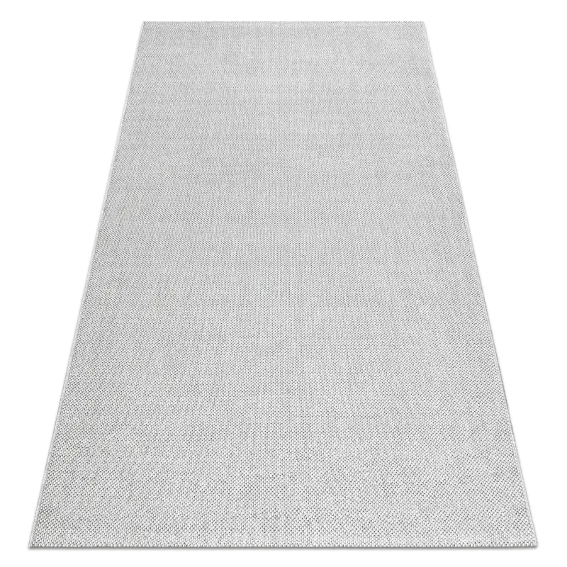 Silver polypropylene rug 80x150 cm, modern design for any room