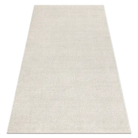 Cream polypropylene rug 80x150 cm, modern design, perfect for living room