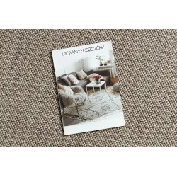 Stylish round rug in brown for contemporary living spaces