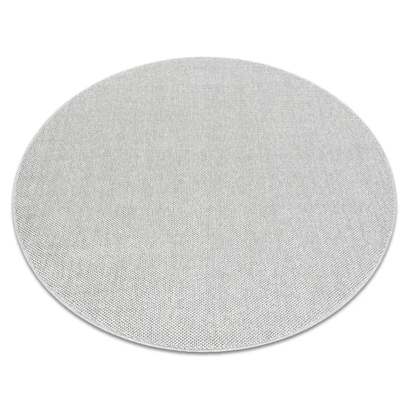 Silver rectangular polypropylene rug, modern design for home decor