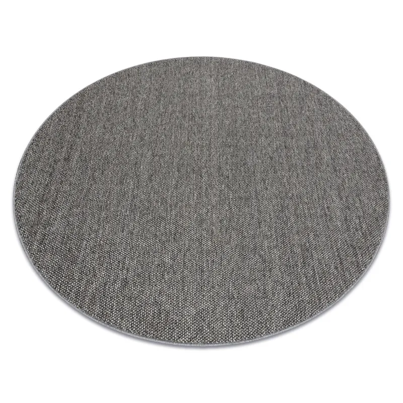 Gray rectangular polypropylene rug, modern design for any room
