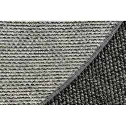 Soft texture gray rug made of polypropylene, ideal for living spaces