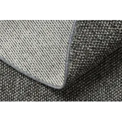 Versatile gray polypropylene rug for bedrooms and living rooms