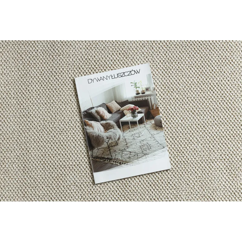 Stylish cream rug in a modern design for living spaces