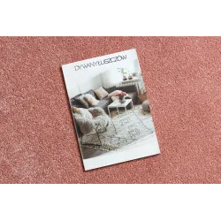 Solid powder pink ETON PLUS rug, modern style