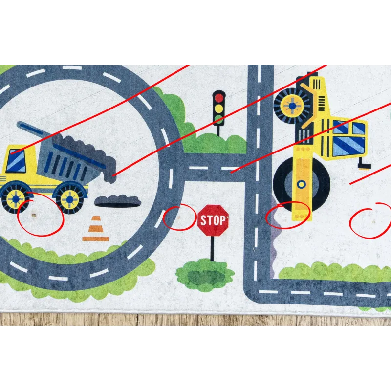 BAMBINO 2223 Washable Kids Rug Streets