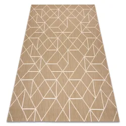 Sisal FLAT rug 48959265 Geometric natural beige cord