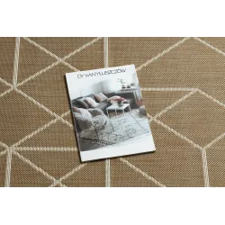 FLAT Sisal Geometric Rug Natural Beige
