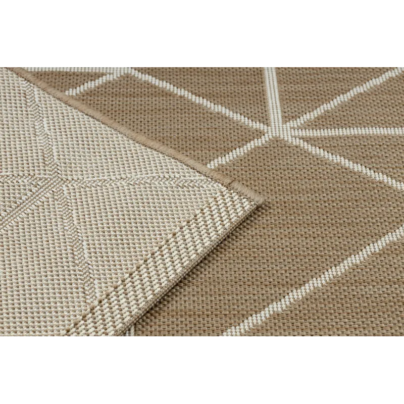 FLAT Sisal Geometric Rug Natural Beige