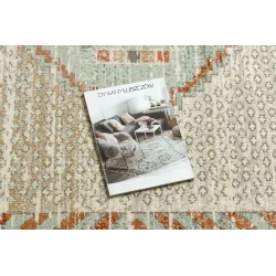 SOHO Wool Rug 477.11.LA100 in beige and terracotta shades, Boho design