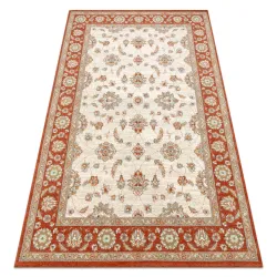 SOHO Wool Ornament Rug Beige Terracotta