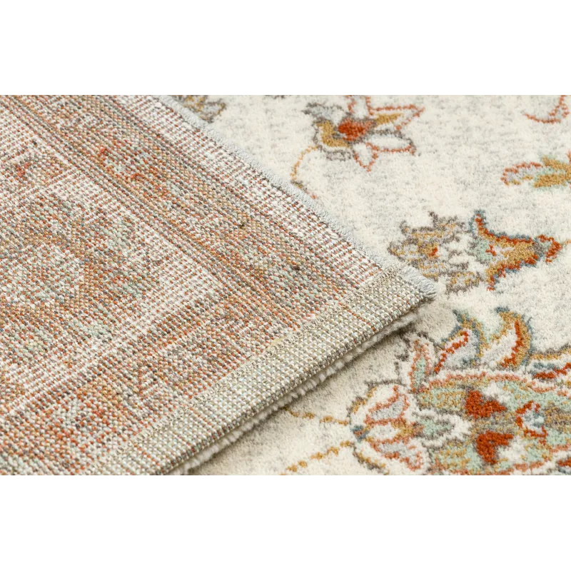 Soft wool rug with a delicate ornament, perfect for the living room