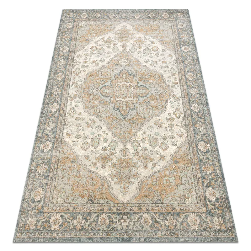 SOHO Wool Rug 477.01.LA113 in natural green and beige tones